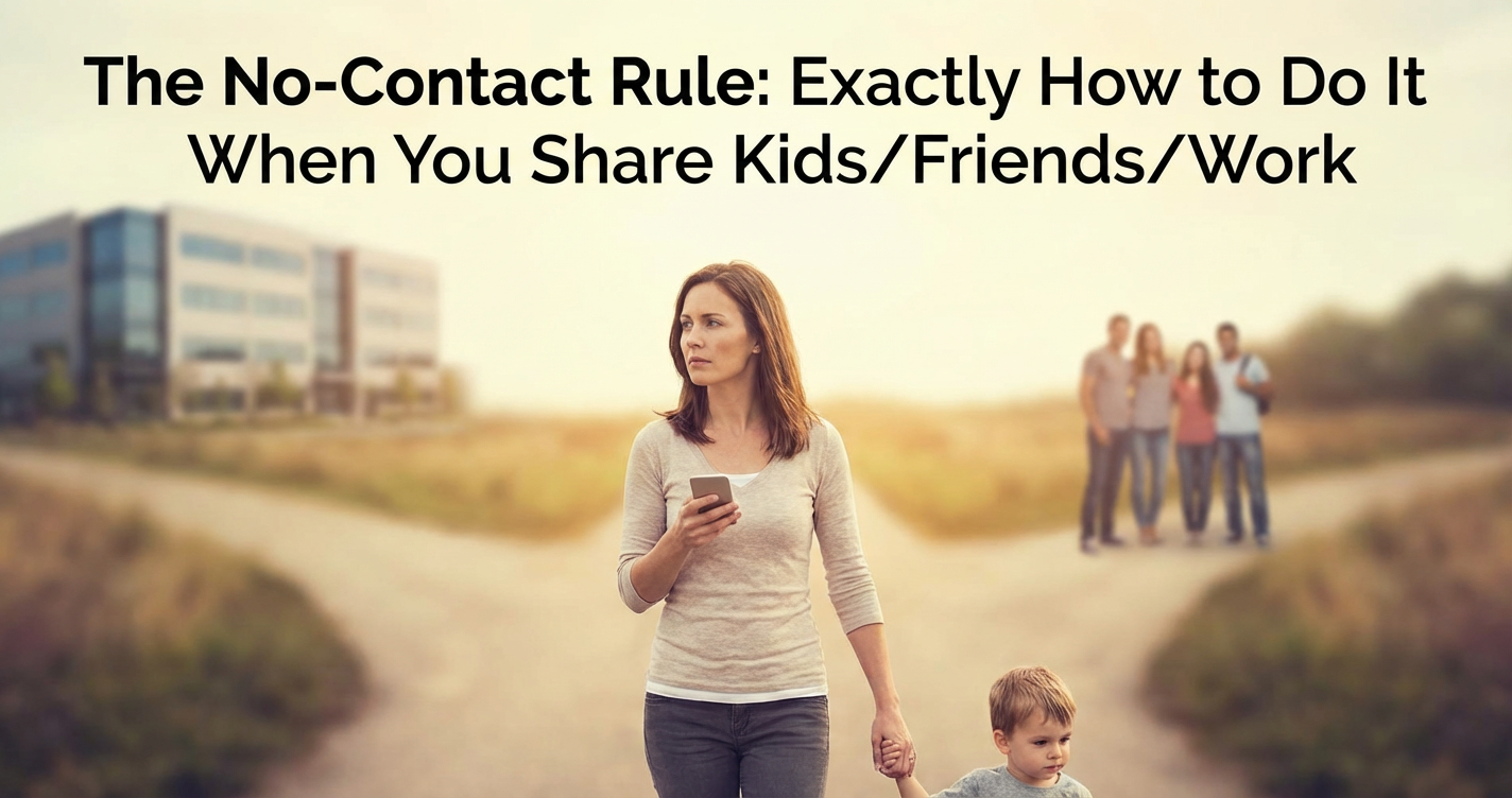 The No-Contact Rule: Exactly How to Do It When You Share Kids/Friends/Work The No-Contact Rule: Exactly How to Do It When You Share Kids/Friends/Work